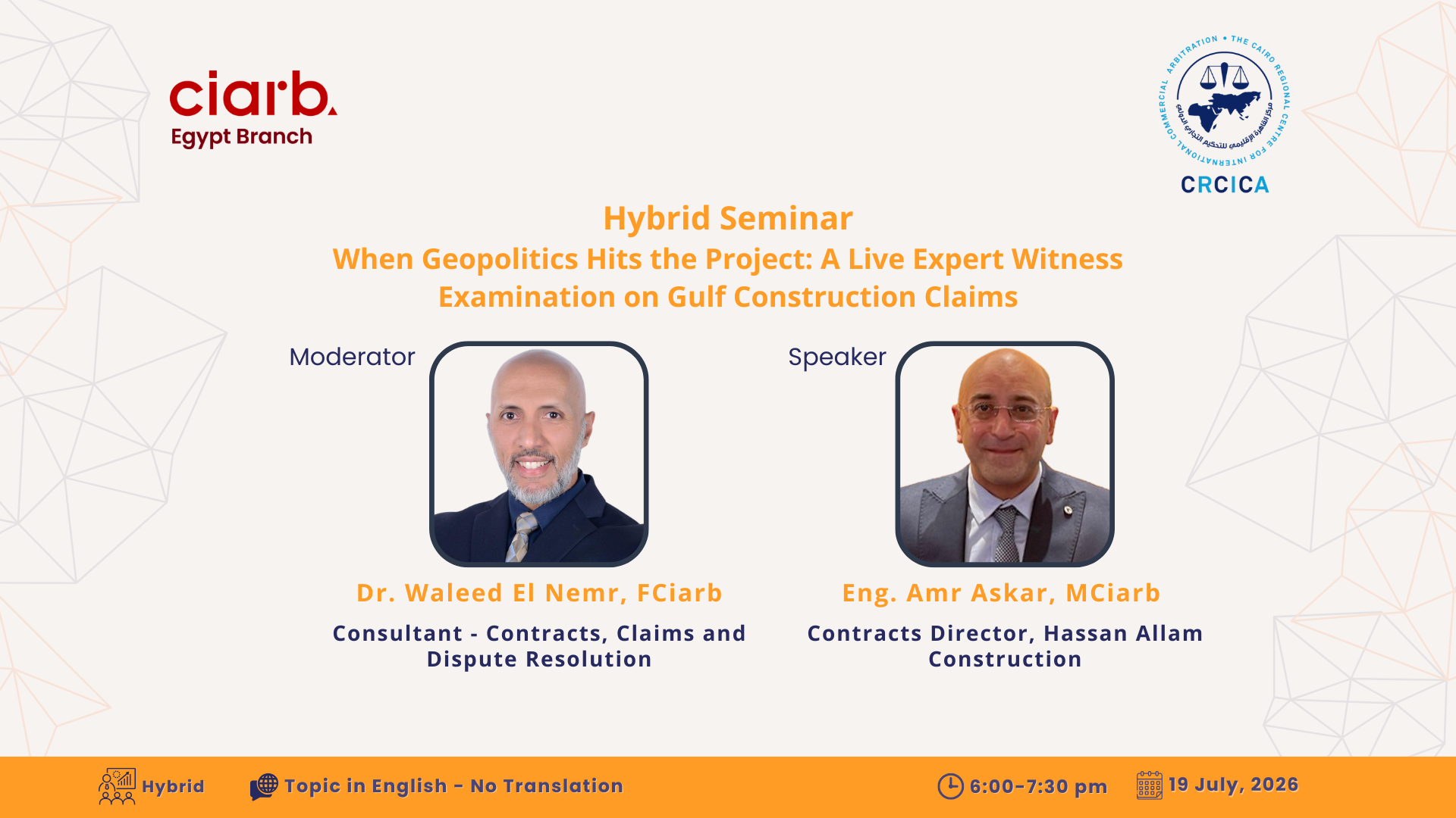 When Geopolitics Hits the Project: A Live Expert Witness Examination on Gulf Construction Claims